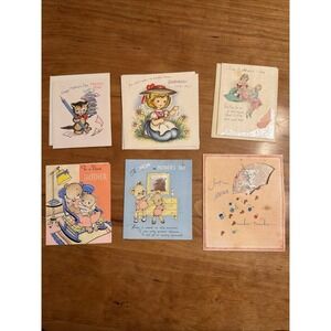 A Lot Of Six Vintage Mother's Day Cards 1930S And 1940S